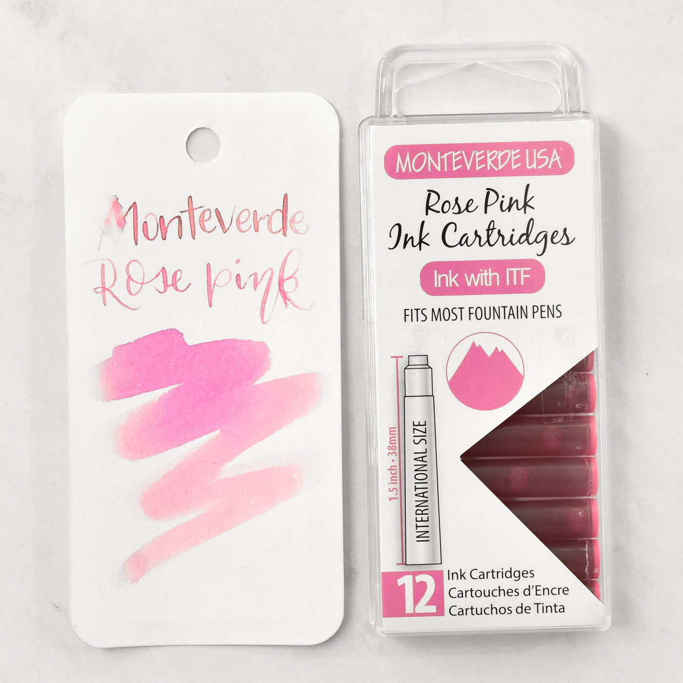 Monteverde Rose Pink Ink Cartridges