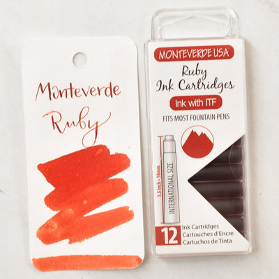 Monteverde Ruby Red Ink Cartridges