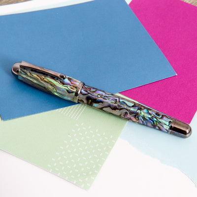 Monteverde-Super-Mega-Abalone-&-Gunmetal-Fountain-Pen-Capped