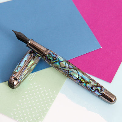 Monteverde-Super-Mega-Abalone-&-Gunmetal-Fountain-Pen