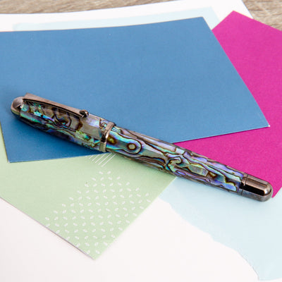 Monteverde-Super-Mega-Abalone-&-Gunmetal-Rollerball-Pen-Capped