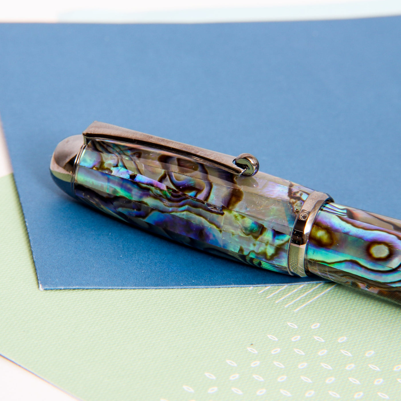 Monteverde-Super-Mega-Abalone-&-Gunmetal-Rollerball-Pen-Clip