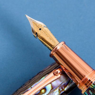 Monteverde-Super-Mega-Abalone-&-Rose-Gold-Fountain-Pen-14k-Gold-Nib