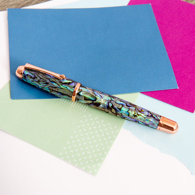 Monteverde-Super-Mega-Abalone-&-Rose-Gold-Rollerball-Pen-Capped