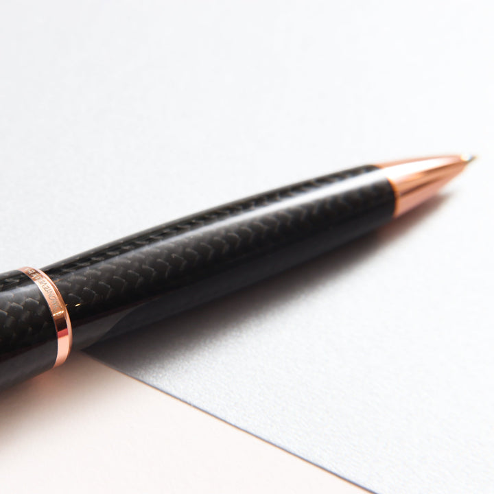 Monteverde Super Mega Carbon Fiber Ballpoint Pen - Rose Gold – Truphae