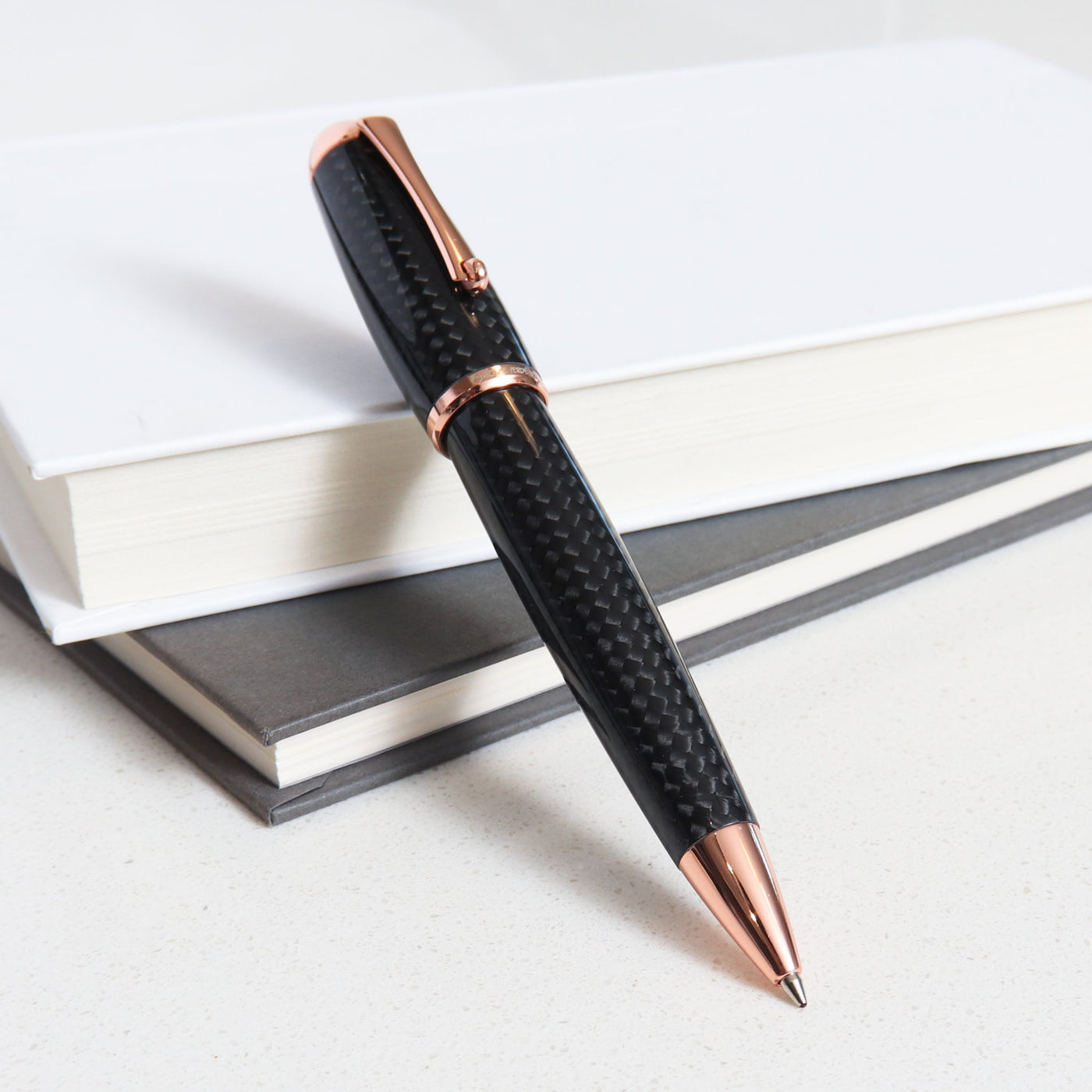 Monteverde Rose Gold Carbon Fiber Ballpoint Pen