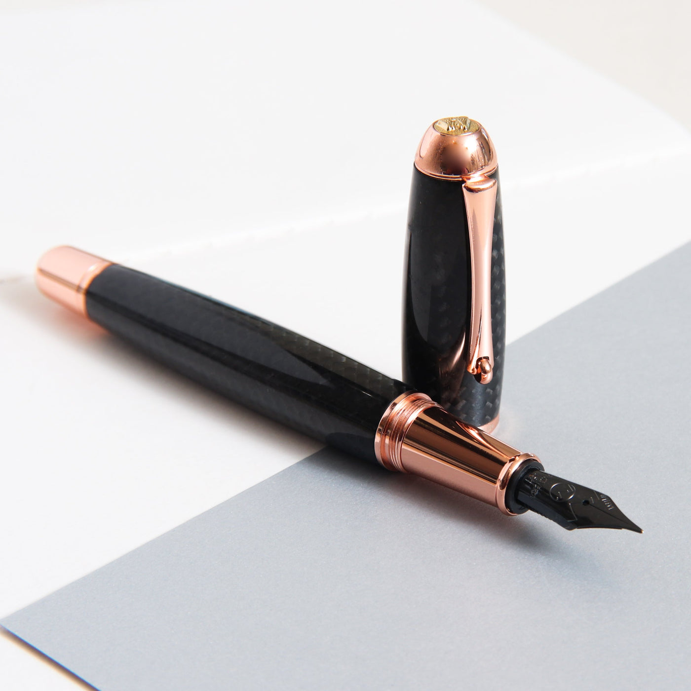 Monteverde Carbon Fiber Rose Gold Fountain Pen Tip