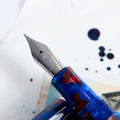 Monteverde Trees of the World Dragon Tree Fountain Pen Stainless Steel Nib Detail