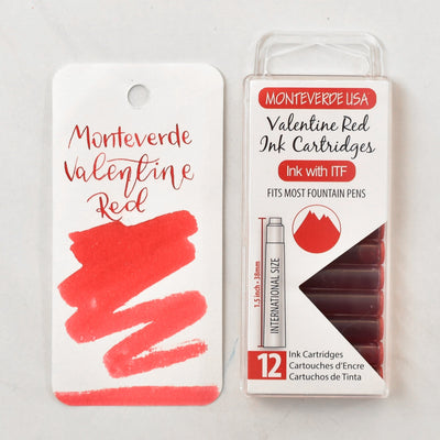 Monteverde Valentine Red Ink Cartridges