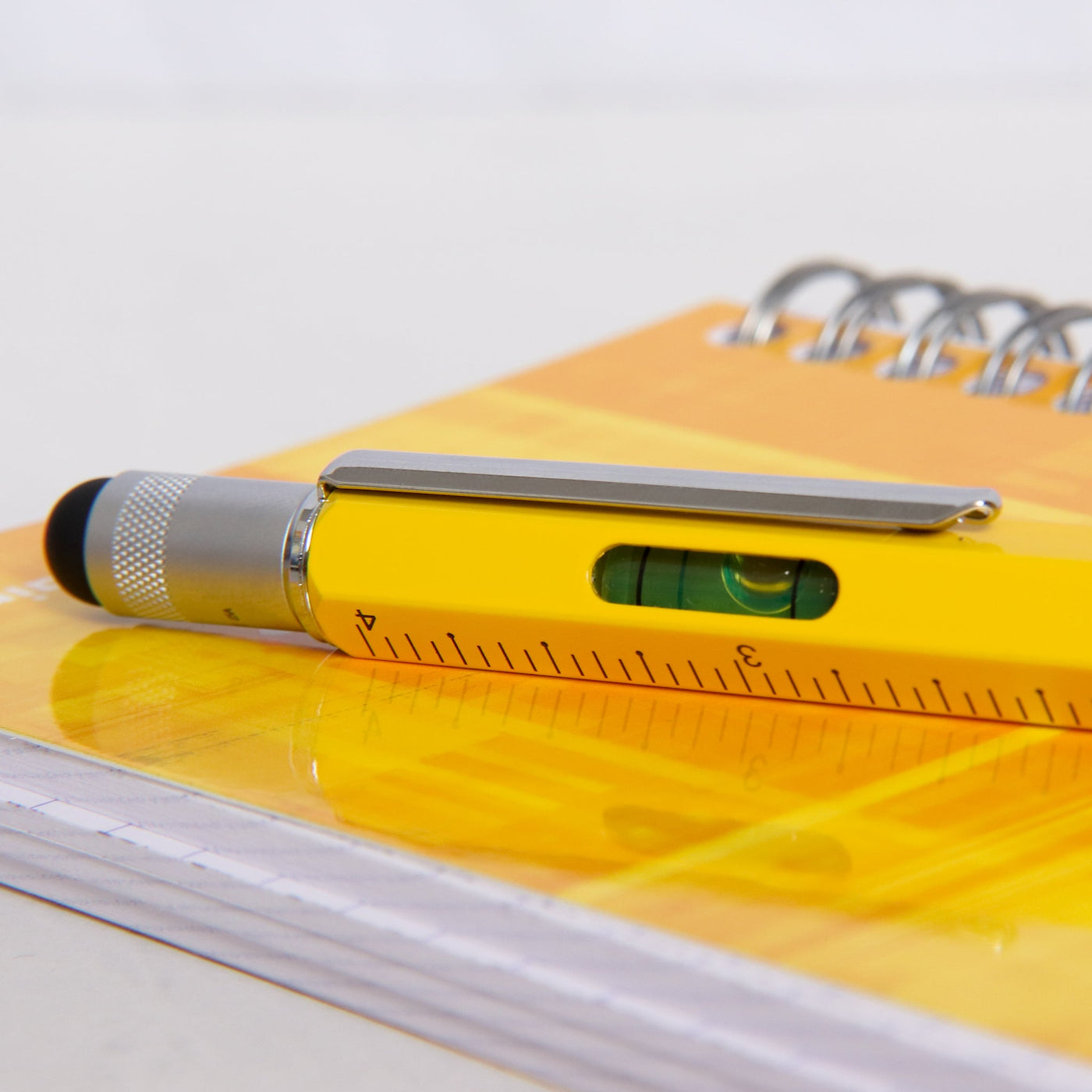 Monteverde Yellow Tool Fountain Pen Level and Stylus