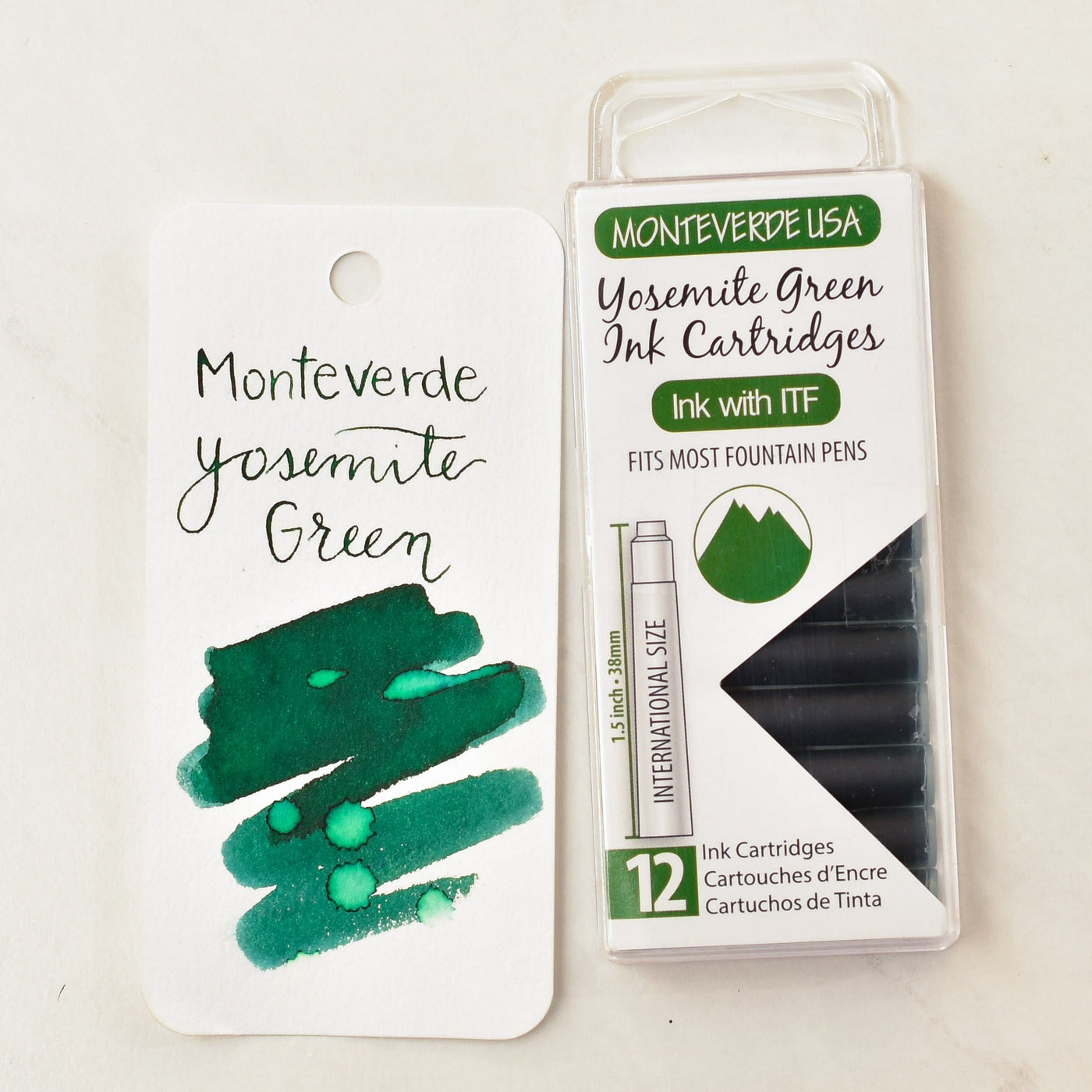 Monteverde Yosemite Green Ink Cartridges