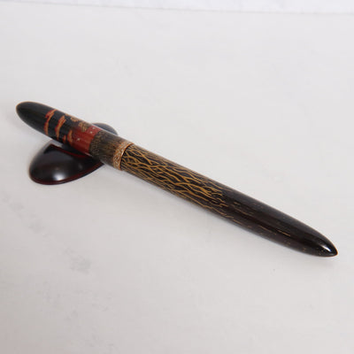 Nakaya Aka Tamenuri Urushi Pen Pillow For Fountain Pens or Rollerball Pens or Ballpoint Pens