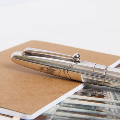 Namiki Crane Sterling Silver Fountain Pen Preowned Clip