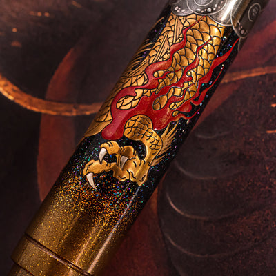 Namiki Emperor Ryu Dragon Fountain Pen Barrel Artwork