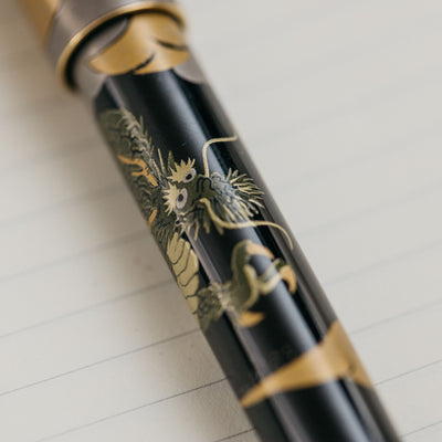 Namiki Nippon Art Dragon and Cumulus Maki-e Fountain Pen 14k Nib