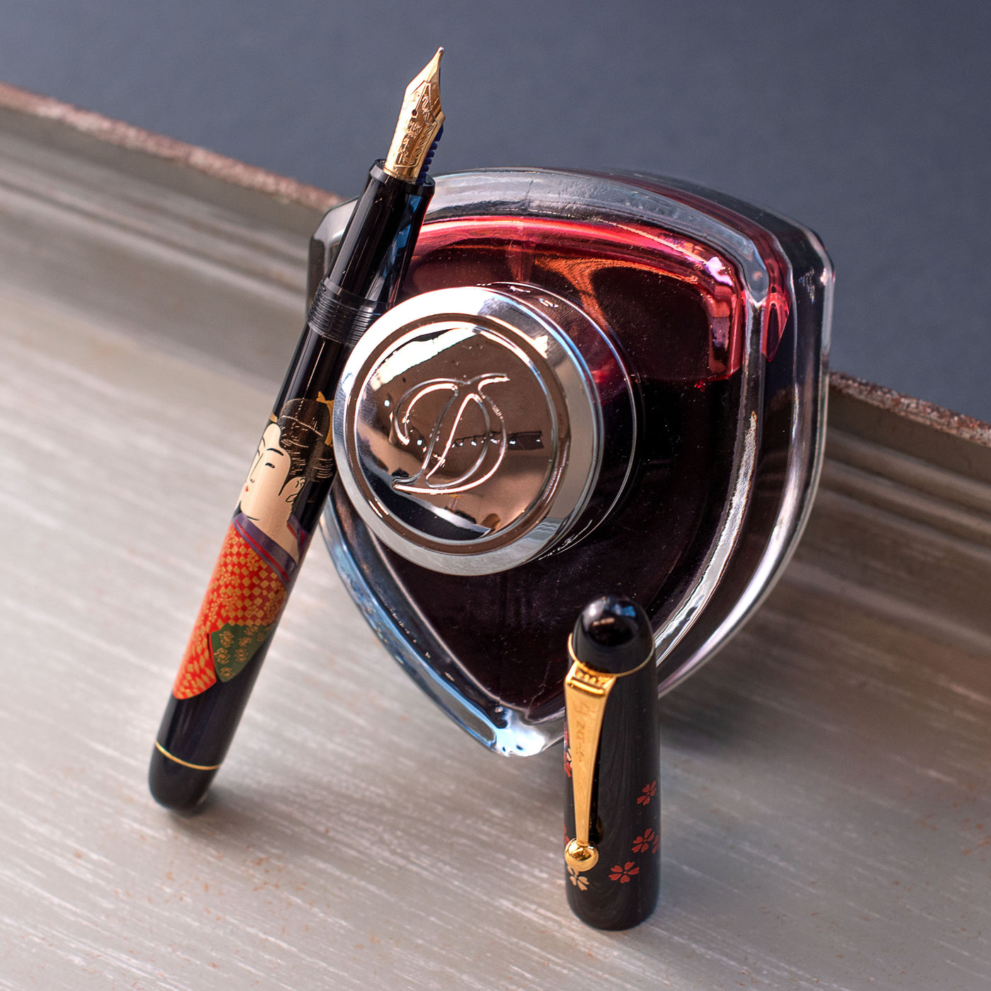 Namiki Nippon Art Ukiyo-e Vidro Fountain Pen