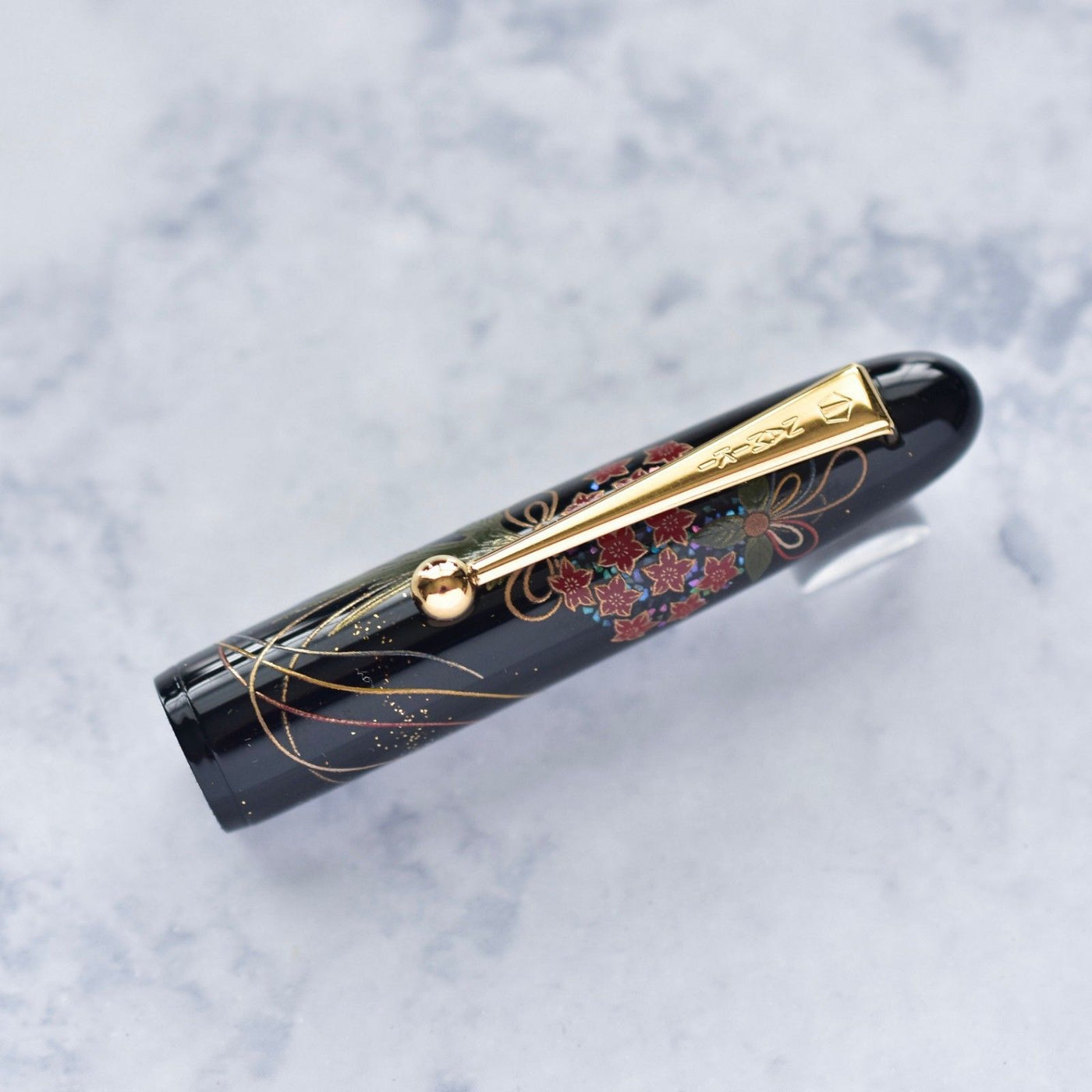 Namiki Yukari Maki-e Herb Decoration Raden Urushi Lacquer Fountain Pen 18k Nib-Namiki-Truphae