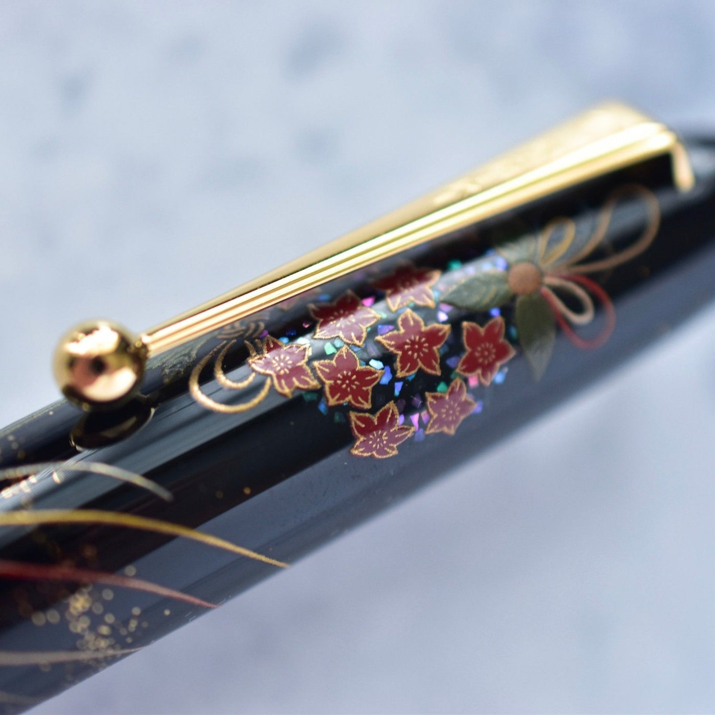 Namiki Yukari Maki-e Herb Decoration Raden Urushi Lacquer Fountain Pen 18k Nib-Namiki-Truphae