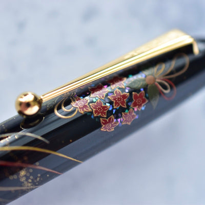 Namiki Yukari Maki-e Herb Decoration Raden Urushi Lacquer Fountain Pen 18k Nib-Namiki-Truphae