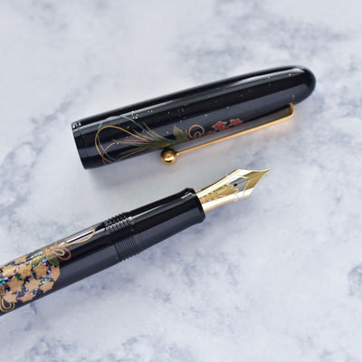 Namiki Yukari Maki-e Herb Decoration Raden Urushi Lacquer Fountain Pen 18k Nib-Namiki-Truphae