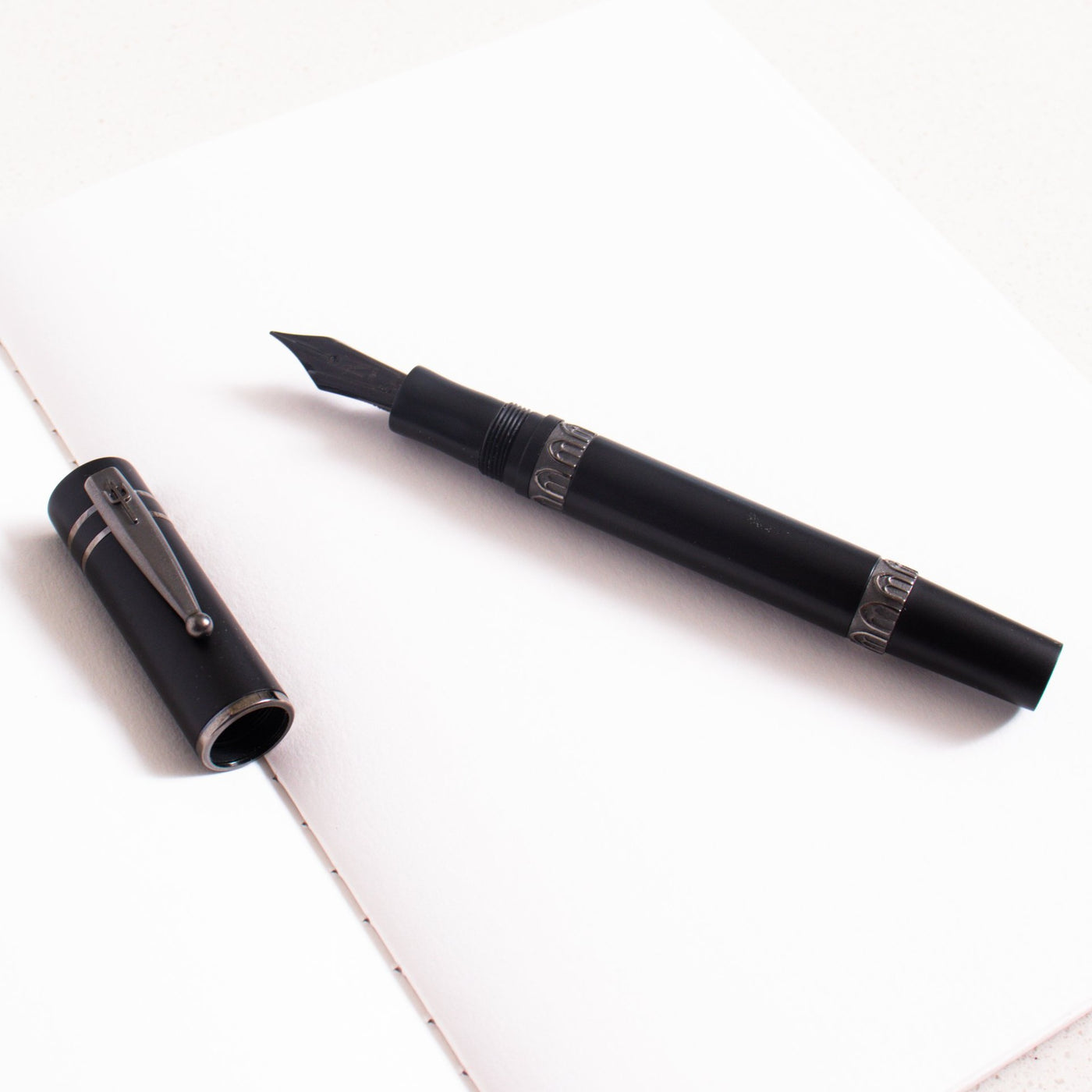 Nettuno 1911 Black Sands Ruthenium Fountain Pen