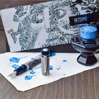 Nettuno 1911 Tritone Blue And Grey Fountain Pen