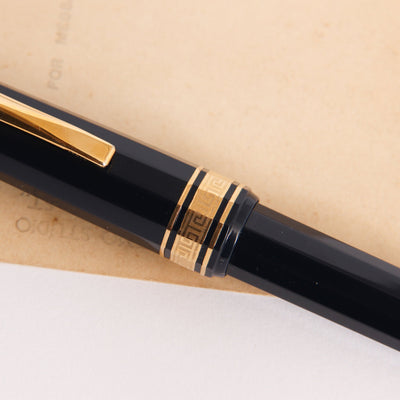 Omas-Extra-Faceted-Blue-Ballpoint-Pen-Center-Band
