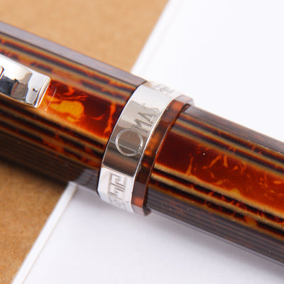 Omas Grand Paragon Bronze Arco ST Fountain Pen Preowned Center Band