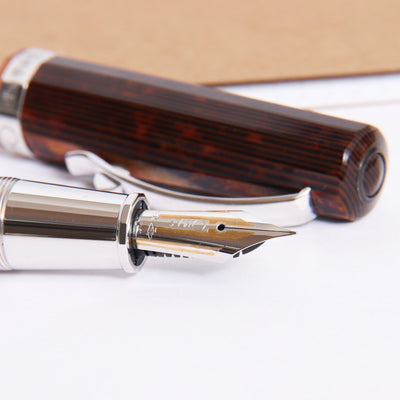 Omas Grand Paragon Bronze Arco ST Fountain Pen Preowned Nib Details