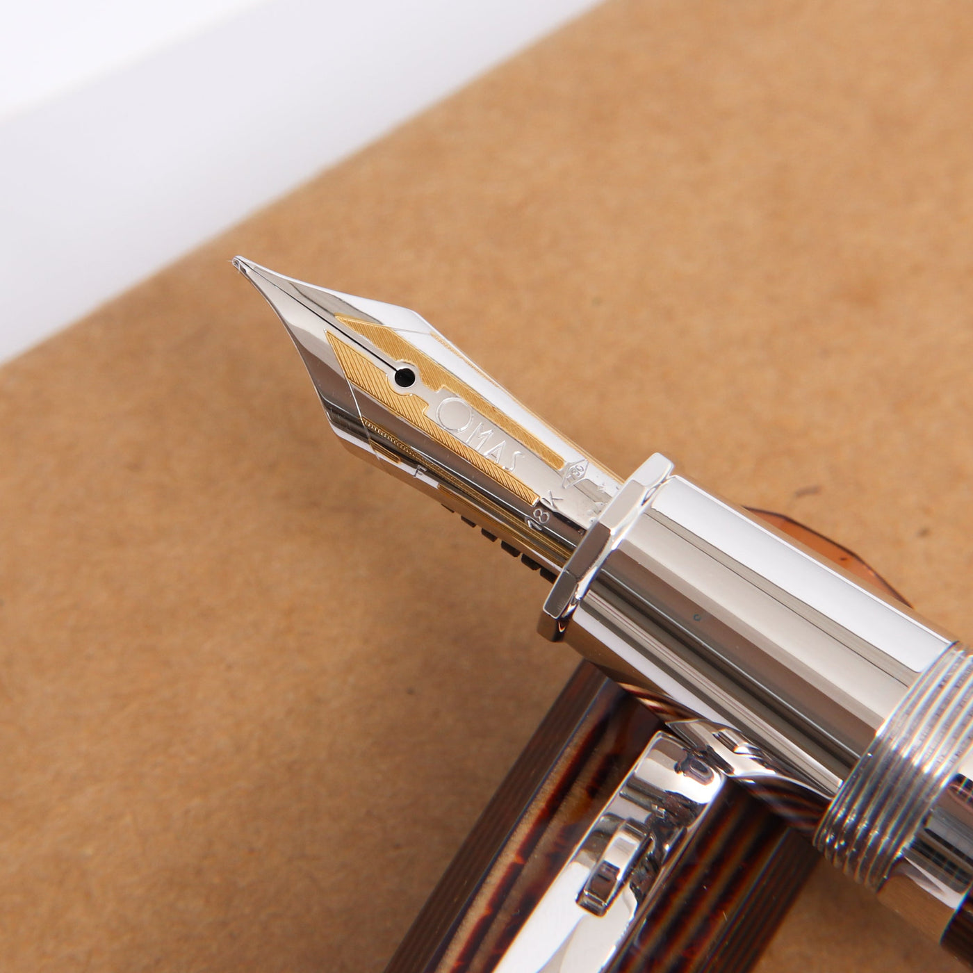 Omas Grand Paragon Bronze Arco ST Fountain Pen Preowned Nib