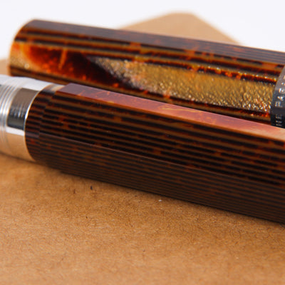 Omas Grand Paragon Bronze Arco ST Fountain Pen Preowned Resin Details