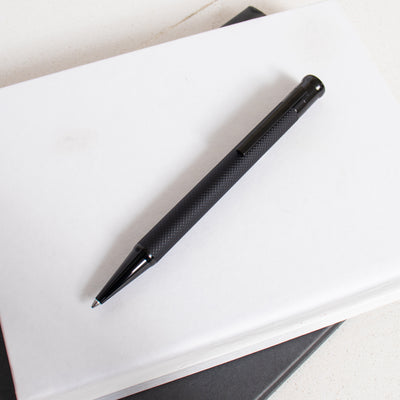 Otto Hutt Design 04 Matte Black Guilloche Ballpoint Pen
