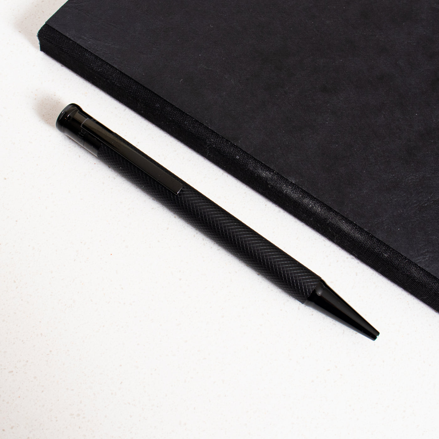 Otto Hutt Design 04 Matte Black Guilloche Ballpoint Pen