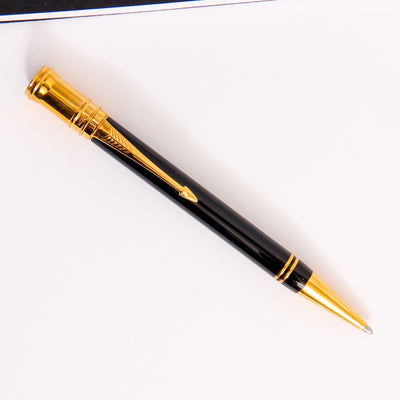 Parker-Duofold-Black-Ballpoint-Pen-With-Gold-Trim