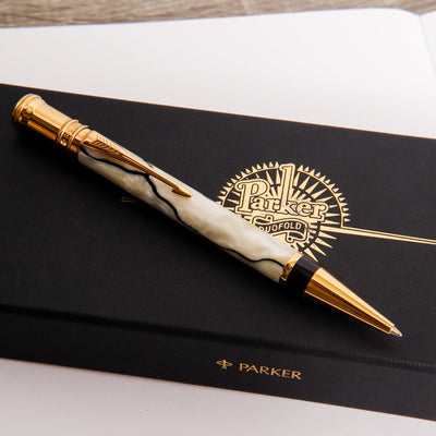 Parker Duofold Centennial Pearl & Black Fountain Pen & Ballpoint Set Ballpoint Pen