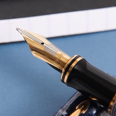 Parker Duofold International Blue Marble Fountain Pen Nib