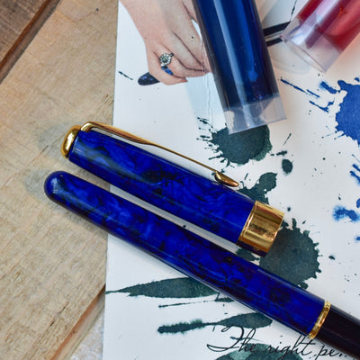 Parker Sonnet Premier Blue Lacquer Rollerball Pen - Preowned