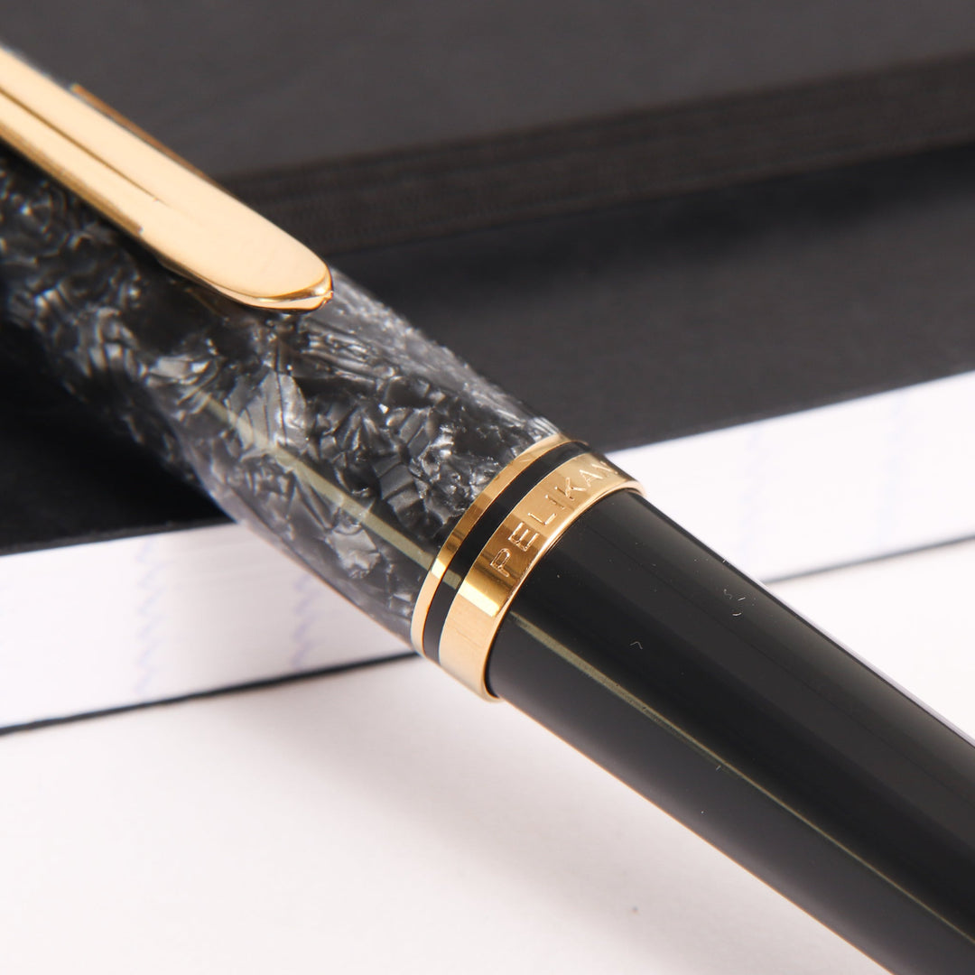 Pelikan ゴールド/シルバー、R450 ペリカン R450 トータスシェル バーメイルキャップ ローラー