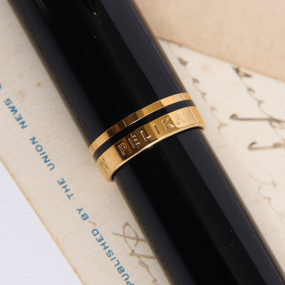 Pelikan M1000 Black & Gold Fountain Pen Center Band