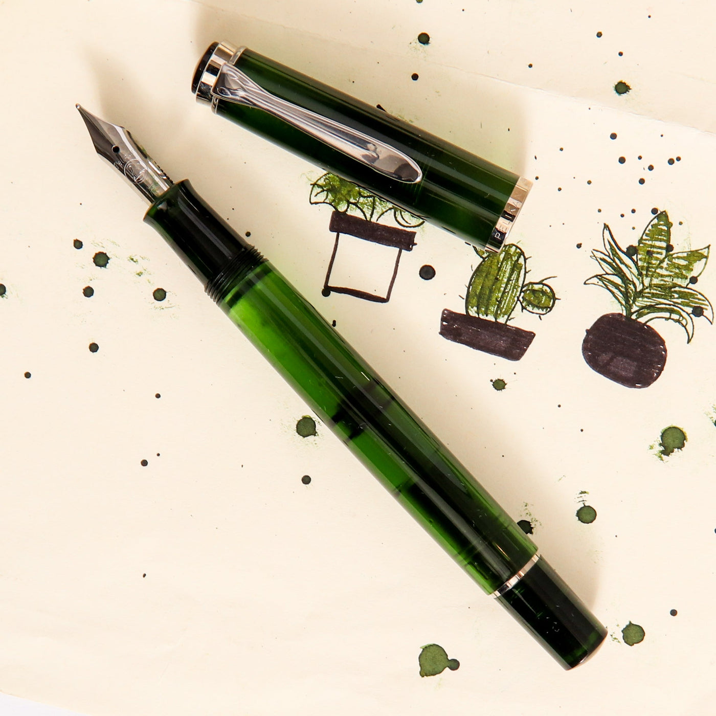 Pelikan M205 Olivine Fountain Pen Green