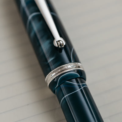 Penlux Masterpiece Grande Blue Swirl Fountain Pen