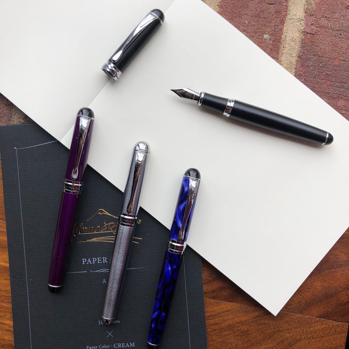 Jinhao X750 - Pluma Estilográfica (punta Media), Color Negro