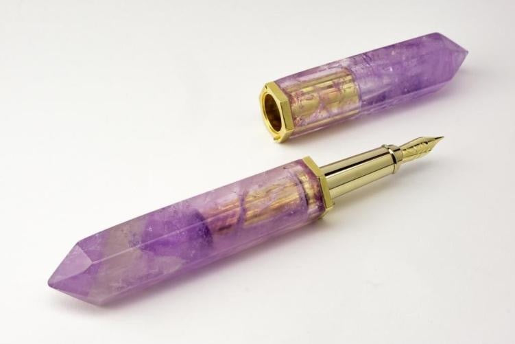 ST Dupont Stones Fortune L'Aquart Amethyst Limited Edition 88 Fountain Pen #1/88-ST Dupont-Truphae