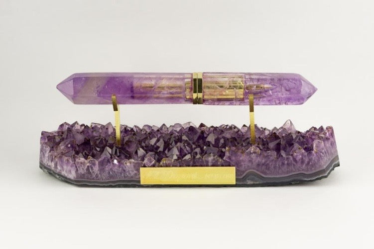 ST Dupont Stones Fortune L'Aquart Amethyst Limited Edition 88 Fountain Pen #1/88-ST Dupont-Truphae