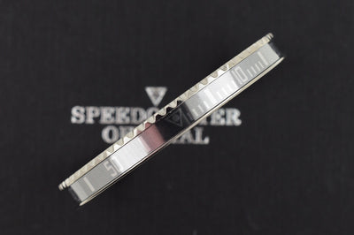 Speedometer Official Silver Steel with Grey Insert Bangle Bracelet-Speedometer Official-Truphae