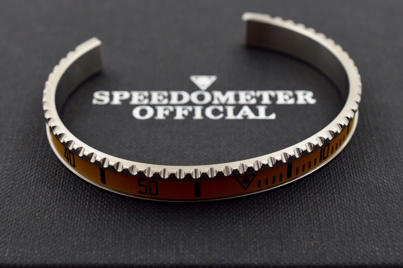 Speedometer Official Silver Steel Vintage Matt Sand Gold Black Bangle Bracelet-Speedometer Official-Truphae