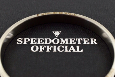 Speedometer Official Silver Steel Vintage Matt Sand Gold Black Bangle Bracelet-Speedometer Official-Truphae