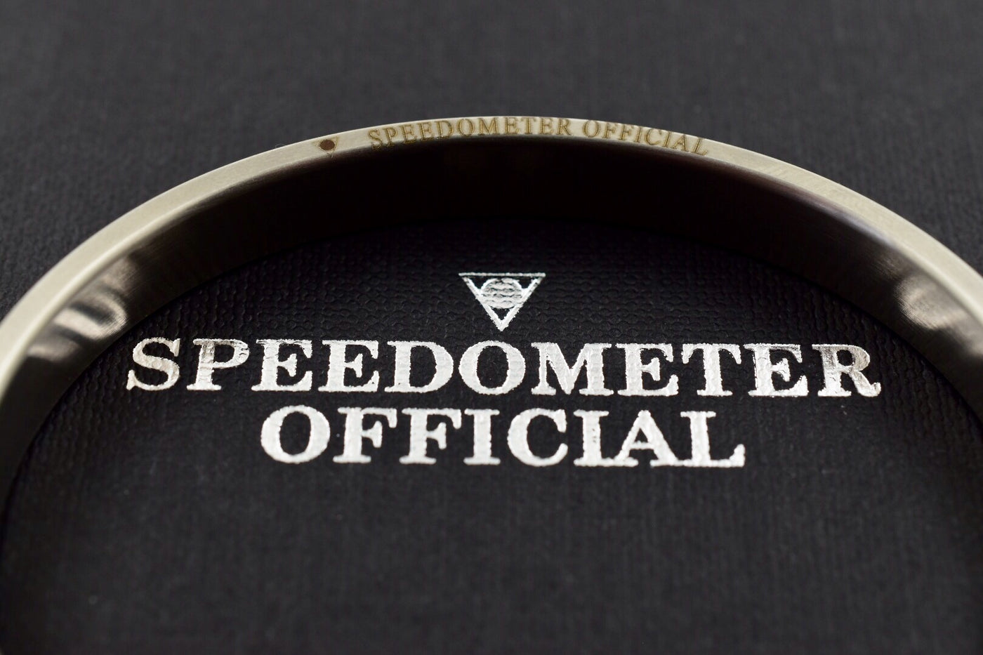 Speedometer Official Silver Steel Vintage Matt Green & Silver Bangle Bracelet-Speedometer Official-Truphae