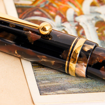 Pilot Custom LE Brown Rollerball Pen Gold Trim