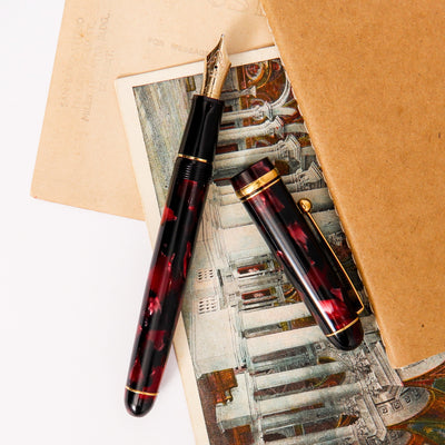 Pilot Custom LE Red Fountain Pen Uncapped